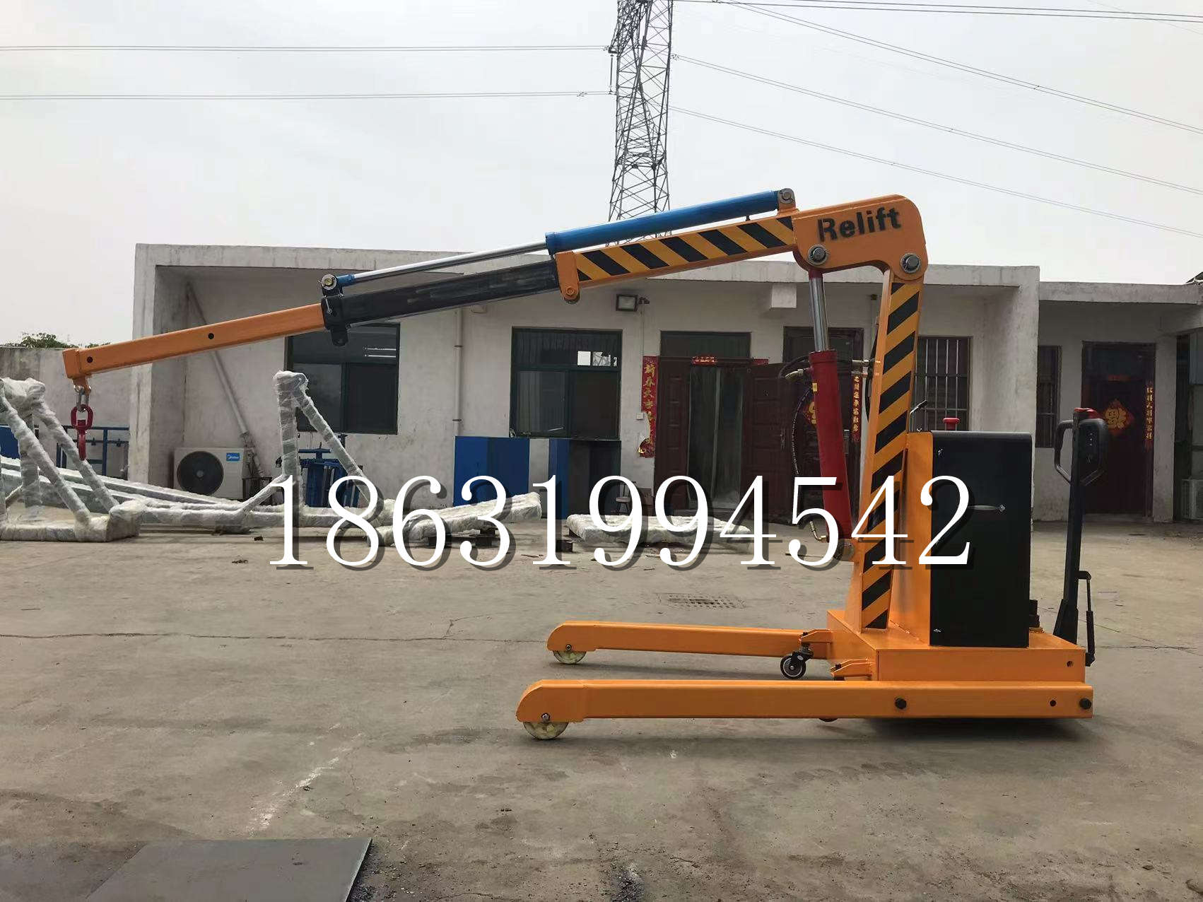 安平县久征定做3吨三轮随车吊 农用园林绿化移树吊 平板工程用小吊机